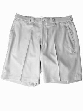 Peter Millar Crown Sport Golf Shorts Men’s 33 Light Gray Performance 8.5” Inseam